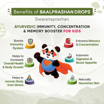 BabyOrgano: Swarnaprashan Drops for Kids | Suvarnaprashan Immunity Booster with 24CT Gold Extract 15ml