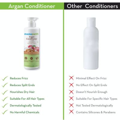 Mamaearth: Argan & Apple Cider Vinegar Conditioner for frizz free hair - 250 ml