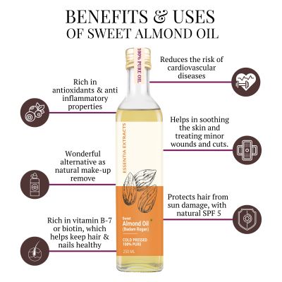 Essentia Extracts: Sweet Almond Oil, 250 ml