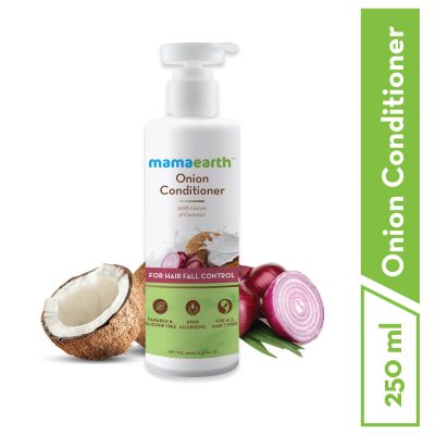 Mamaearth: Onion Hair Shampoo + Onion Conditioner + Hair Oil