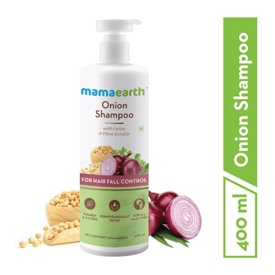 Mamaearth: Onion Hair Shampoo + Onion Conditioner + Hair Oil