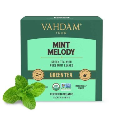 Vahdam Teas: Mint Melody Green Tea 30gm