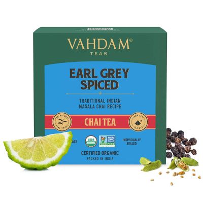 Vahdam Teas: Earl Grey Masala Chai Tea 30gm