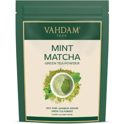 Vahdam Teas: Japanese Mint Matcha 50gm