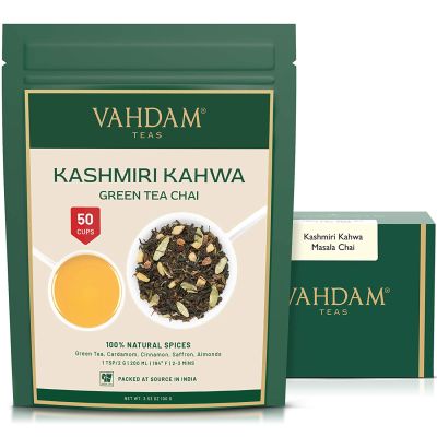 Vahdam Teas: Kashmiri Kahwa Green Tea 100gm