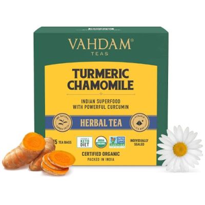 Vahdam Teas: Turmeric Chamomile Tea 30gm