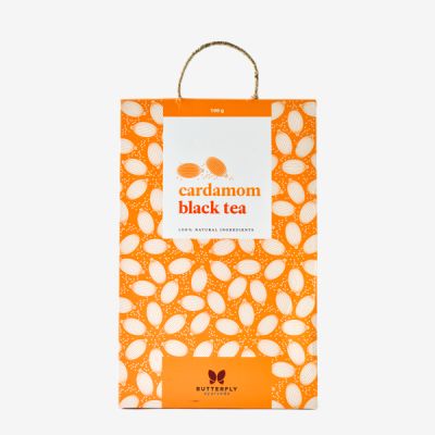 Butterfly Ayurveda: Cardamom Black Tea - 100 gms