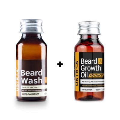 Ustraa: Bear Wash With Advanced Beard Growth Oil