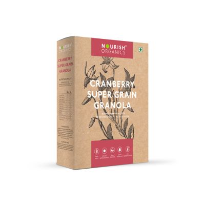 Nourish Organics: Cranberry Super Grain Granola - 300 gm