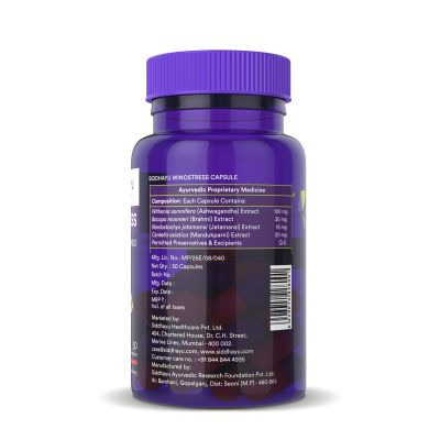 Siddhayu: Winostress For Body, Mind Relaxation - 30 Caps