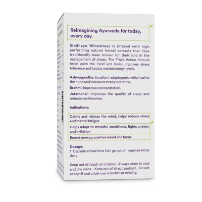 Siddhayu: Winostress For Body, Mind Relaxation - 30 Caps