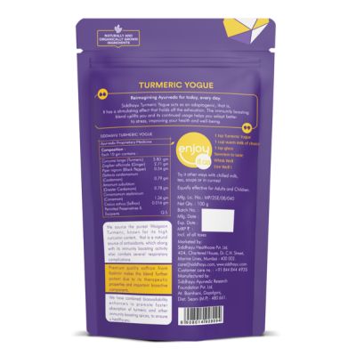Siddhayu: Tumeric Yogue For Boosting Immunity - 100gm