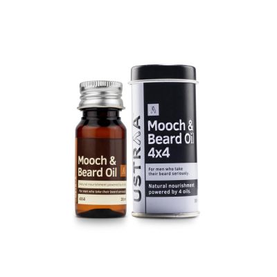 Ustraa: Mooch & Beard Oil - 35 ml