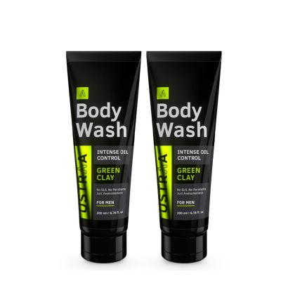Ustraa: Green Clay Body Wash for firm skin - 200 ml - pack of 2