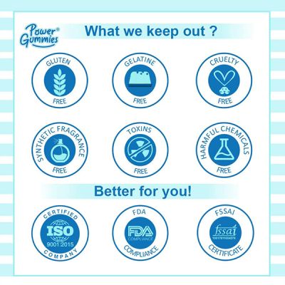 Power Gummies: Hair & Nail Vitamins with Biotin - 120 Gummies