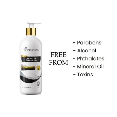 The Skin Story: Sulfate Free Keratin Shampoo - For Damaged Hair - 450ml
