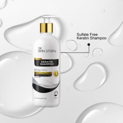 The Skin Story: Sulfate Free Keratin Shampoo - For Damaged Hair - 450ml