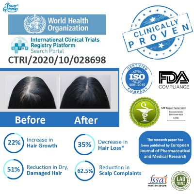 Power Gummies: Hair & Nail Vitamins with Biotin - 120 Gummies