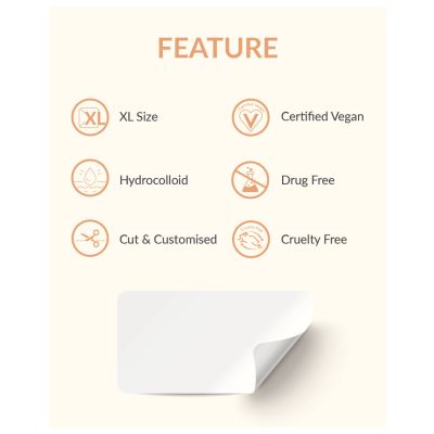 Priveda: Spot clearing Patch, Hydrocolloid Large Acne Pimple Patch Spot Treatment - 10 Patches