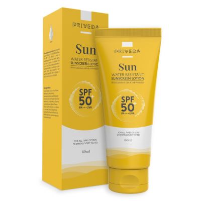 Priveda: Water Resistant Sunscreen Lotion - 60ml