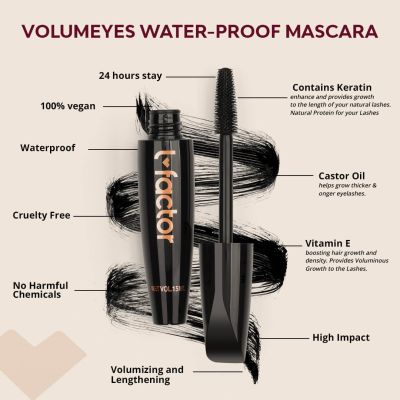 L Factor Cosmetics: VolumEyes Water-Proof Mascara - 15ml