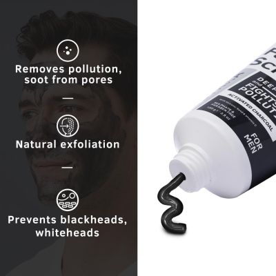 Ustraa: Activated Charcoal Face Scrub for toxin removal - 100g