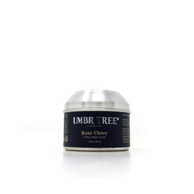 Umbr Tree: Rose Clove Traveller Candle, Handpoured - 150gm, 30hrs