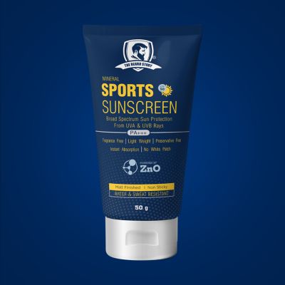 The Beard Story: Mineral Sports Sunscreen With Zinc Oxide - Broad Spectrum Protection from UVA & UVB Rays - 50 gm