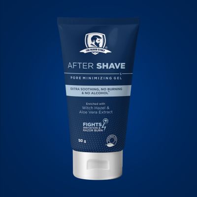 The Beard Story: After Shave Pore Minimizing Gel, Extra Soothing , No Burning & No Alcohol - 50 gm
