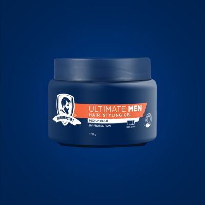 The Beard Story: Hair Styling Gel For Medium Hold, UV Protection , 100 % Shine - 100 gm