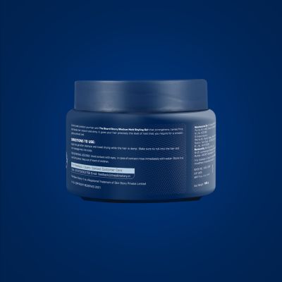 The Beard Story: Hair Styling Gel For Medium Hold, UV Protection , 100 % Shine - 100 gm
