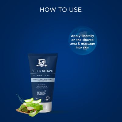 The Beard Story: After Shave Pore Minimizing Gel, Extra Soothing , No Burning & No Alcohol - 50 gm