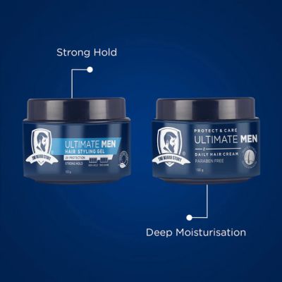 The Beard Story: Hair Styling Pack ( Hair Cream & Hair Styling Gel )