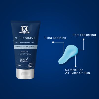 The Beard Story: After Shave Pore Minimizing Gel, Extra Soothing , No Burning & No Alcohol - 50 gm