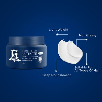 The Beard Story: Protect & Care Ultimate Men Daily Hair Cream - 100gm