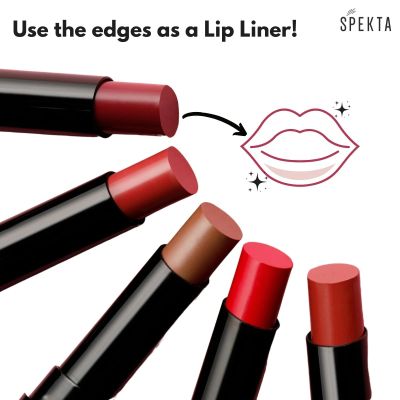 Spekta Cosmetics: True Matte Lipstick - 102 Saucy - 3.7gm