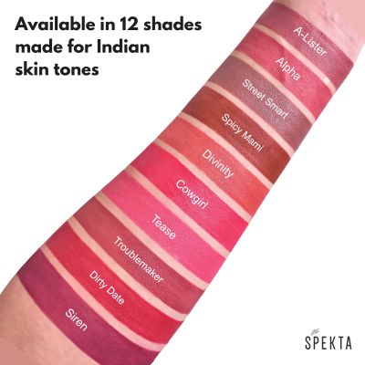 Spekta Cosmetics: True Matte Lipstick - 102 Saucy - 3.7gm