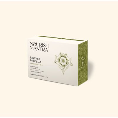 Nourish Mantra: Cardamom & Mint Bathing Bar  - 125gm