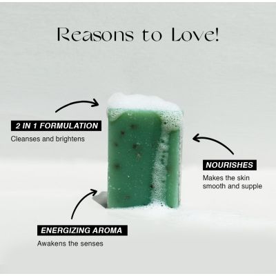 Nourish Mantra: Cardamom & Mint Bathing Bar  - 125gm
