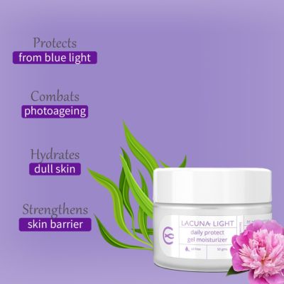 Lacuna Light: Oil Free Gel Moisturizer with Niacinamide, Blue Light Protect - 50 gm