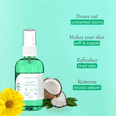 Lacuna Light: Sea Splash Refreshing Face Wash with Coconut Water & Glycerin - 100 ml