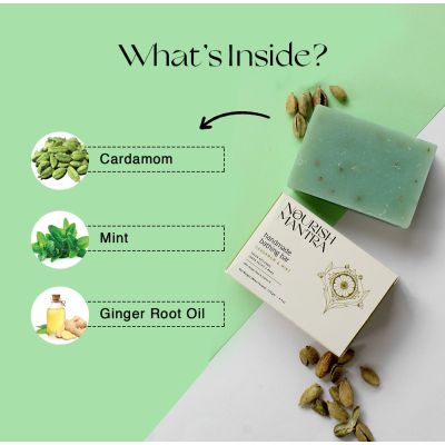 Nourish Mantra: Cardamom & Mint Bathing Bar  - 125gm