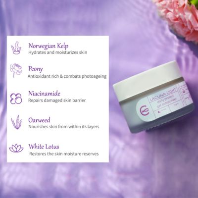 Lacuna Light: Oil Free Gel Moisturizer with Niacinamide, Blue Light Protect - 50 gm