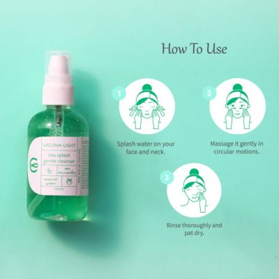 Lacuna Light: Sea Splash Refreshing Face Wash with Coconut Water & Glycerin - 100 ml