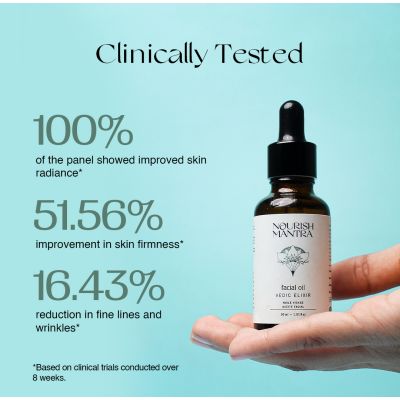 Nourish Mantra: Vedic Elixir 8-in-1 Rejuvinating Facial Oil- 30 ml