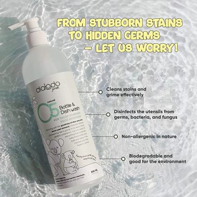 Diatodo: Natural Plant Based Bottle & Dish wash gel - 500 ml
