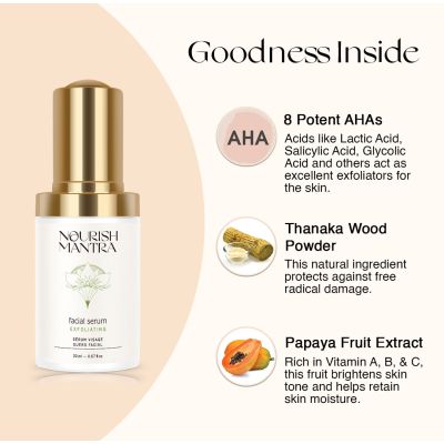 Nourish Mantra: Exfoliating Serum- 20 ml