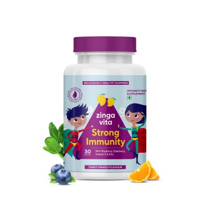 Zingavita: Strong Immunity Multivitamin Gummies for kids (With Elderberry & Blueberry) - 30 Gummies