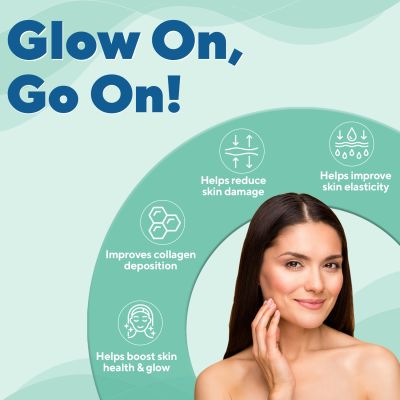 Zingavita: Skin Glow Gummies For Women Sugar Free With Hyaluronic Acid, For Glowing Skin - 60 Gummies