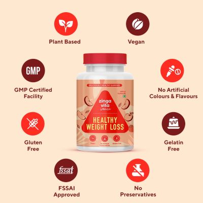 Zingavita: ACV Apple Cider Vinegar Gummies for Weight Management - 30 gummies